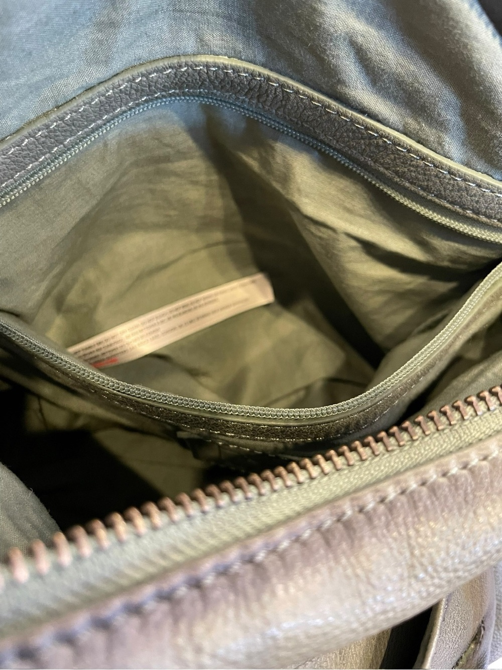 Free People Baby Emerson Olive Green Leather Shoulder Bag - Picture 11 of 12